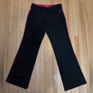 Danskin Black Athletic Pants with Pink Trim